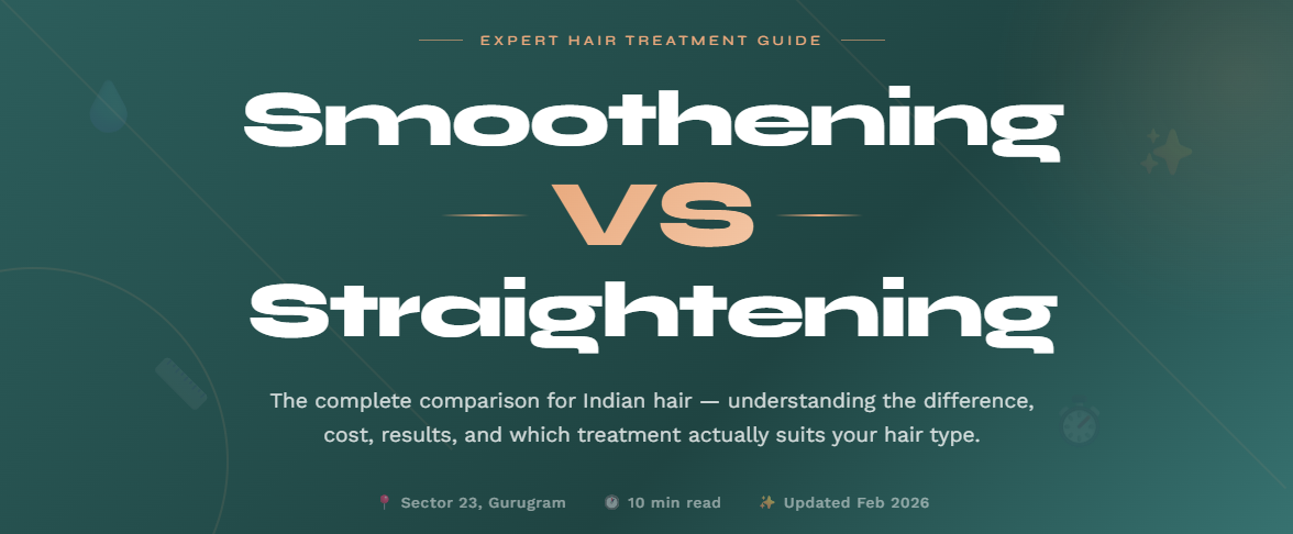 Hair Smoothening vs Straightening